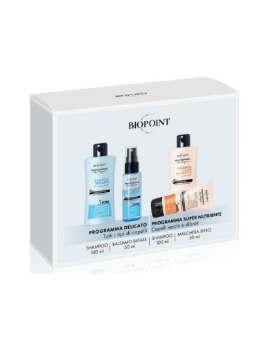 BIOPOINT CONF. MINI-SIZE CAPELLI PROGRAMMA DELICATO+PROGRAMMA SUPER NUTRIENTE