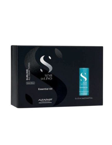 ALFAPARF MILANO SEMI DI LINO SUBLIME ESSENTIAL OIL 12X13ML - TRATTAMENTO INTENSIVO ILLUMINANTE