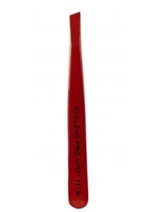STALEKS PINZETTE PER SOPRACCIGLIA EXPERT 11 TYPE 3R (LARGO INCLINATO) - COLORE ROSSO
