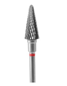 STALEKS PUNTA CARBIDE CONO, ROSSO, DIAMETRO 6 MM - LUNGHEZZA PUNTA 14 MM RIF: FT71R060/14