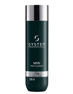 SYSTEM PROFESSIONAL MAN TRIPLE SHAMPOO M1, 250ML - SHAMPOO CAPELLI CORPO E BARBA ART.HG022569
