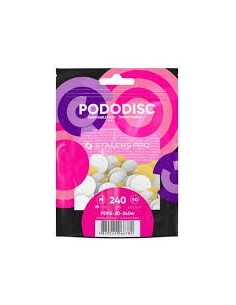 STALEKS PRO RICAMBI SU BASE MORBIDA PODODISC M GRANA 240 X50PZ ART.PDFS-20-240W